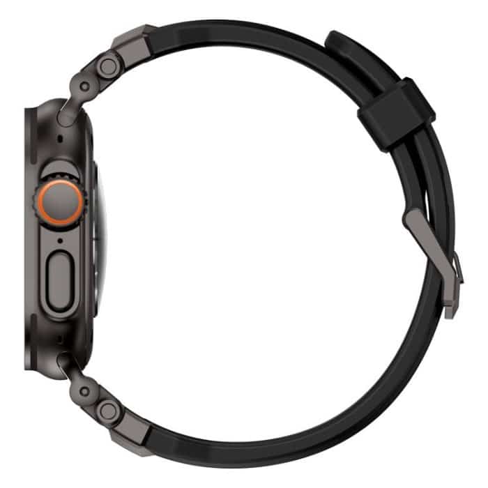 Alloy Connector Silicone Watch Strap, For Apple Watch 46mm / 49mm / 45mm / 44mm – Bild 6