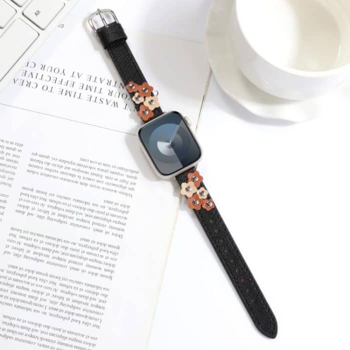 Kalebol Studded Flower Leather Strap, For Apple Watch 46mm / 49mm / 45mm / 44mm, For Apple Watch 42mm / 41mm / 40mm / 38mm – Bild 7