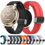 Kalebol Magnetic Buckle Silicone Strap, For Garmin Lily 2 14mm – Bild 2