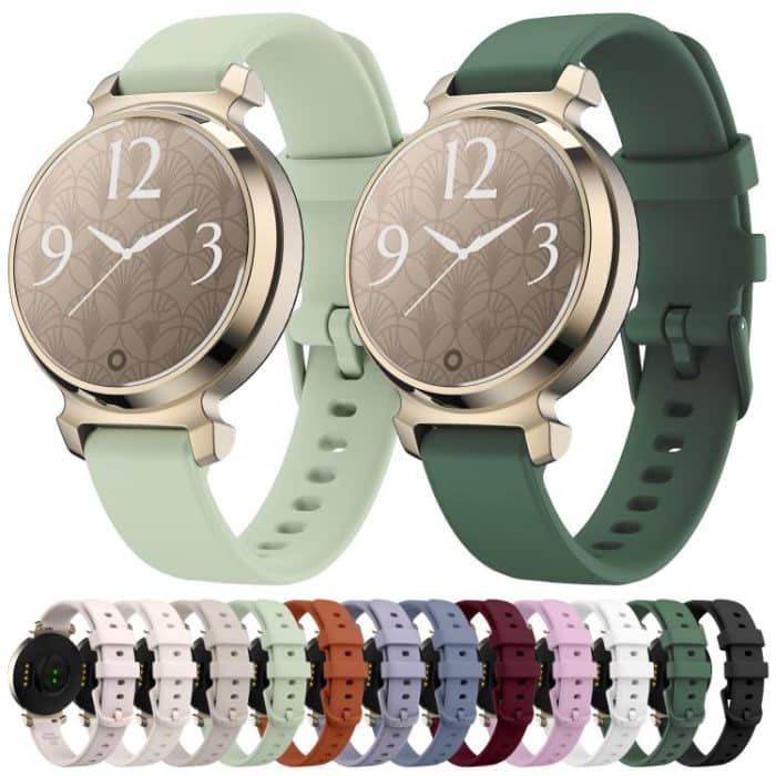 Kalebol Pin Buckle Silicone Strap, For Garmin Lily 2 14mm – Bild 2