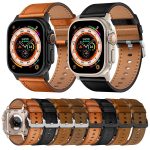 Kalebol Genuine Leather Watch Band, For Apple Watch 46mm / 49mm / 45mm / 44mm – Bild 2
