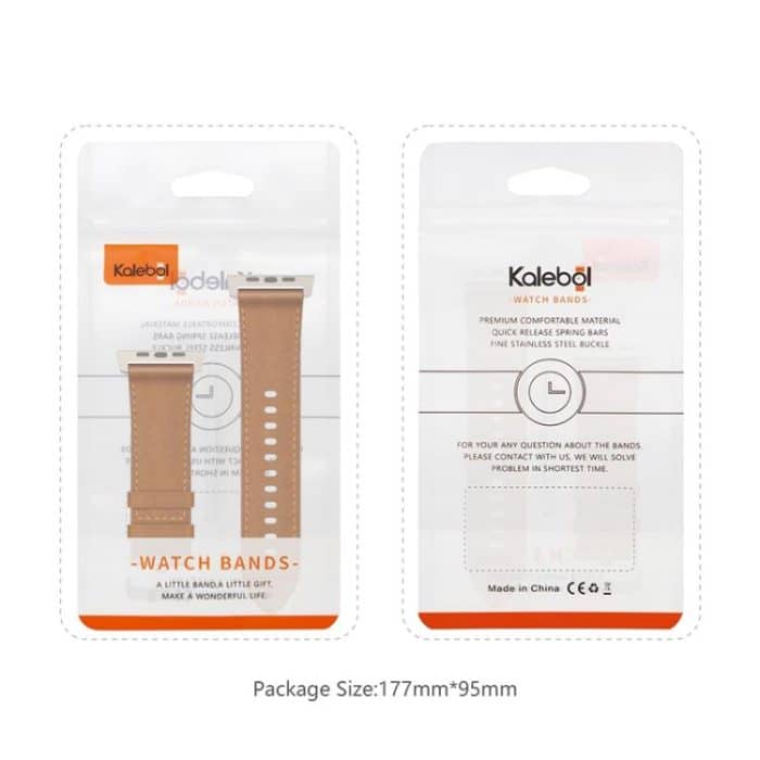 Kalebol Genuine Leather Watch Band, For Apple Watch 46mm / 49mm / 45mm / 44mm – Bild 5