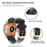 Kalebol Glacier Transparent Silicone Quick Release Watch Band, For Garmin Fenix 7S 20mm – Bild 3