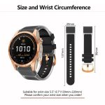 Kalebol Glacier Transparent Silicone Quick Release Watch Band, For Garmin Fenix 7S 20mm – Bild 4