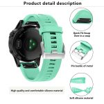Kalebol 22mm Rhombus Texture Silicone Watch Band, For Garmin QuickFit – Bild 3