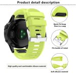 Kalebol 26mm Rhombus Texture Silicone Watch Band, For Garmin QuickFit – Bild 3