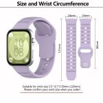 Kalebol Dotted Pattern Silicone Strap, For Huawei Watch Fit3 – Bild 3