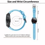 Kalebol Ladder Silicone Watch Band, For Garmin QuickFit 20mm – Bild 4