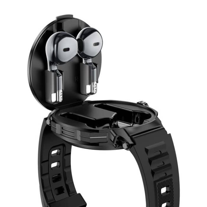 D11 1.46 inch 2 in 1 Bluetooth Earphone Smart Watch, Support Bluetooth Call / NFC / Heart Rate, D11 (Black), D11 (Green) – Bild 16