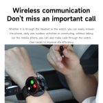 D11 1.46 inch 2 in 1 Bluetooth Earphone Smart Watch, Support Bluetooth Call / NFC / Heart Rate, D11 (Black), D11 (Green) – Bild 6