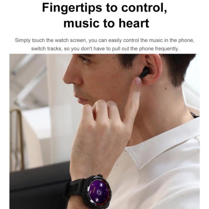 D11 1.46 inch 2 in 1 Bluetooth Earphone Smart Watch, Support Bluetooth Call / NFC / Heart Rate, D11 (Black), D11 (Green) – Bild 7