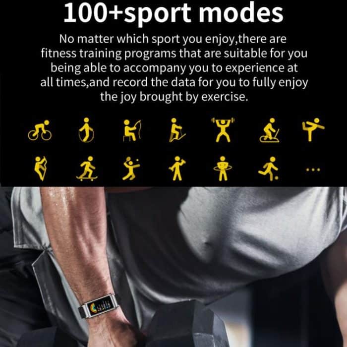 K80 1.57 inch Steel Band IP67 Earphone Detachable Smart Watch, Support Bluetooth Call, Steel Band (Black), Steel Band (Silver), Steel Band (Gold) – Bild 8