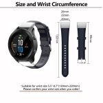 Kalebol Waxed Calfskin Leather Watch Band, For Garmin QuickFit 20mm, For Garmin QuickFit 22mm, For Garmin QuickFit 26mm – Bild 4