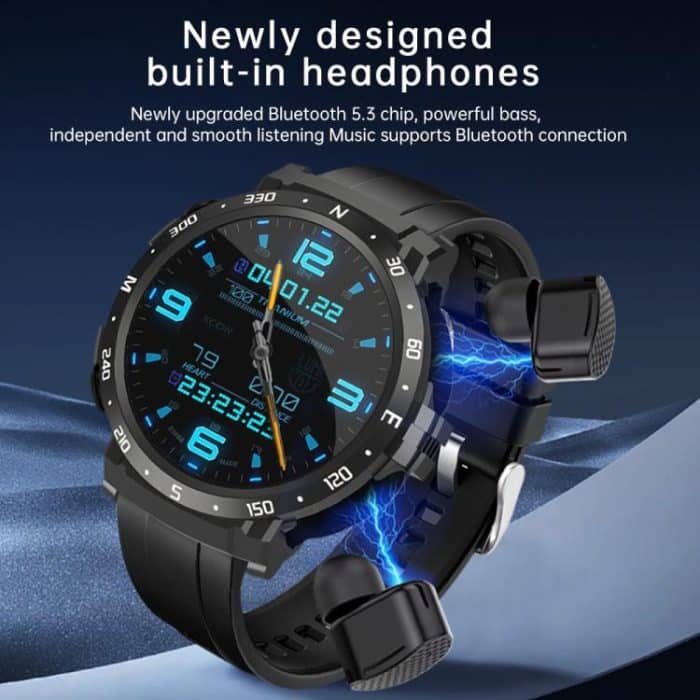 Q10 Dual-mode Bluetooth Headphones Smart Watch,1.52 inch, Support Bluetooth Call / Heart Rate, Q10 – Bild 4