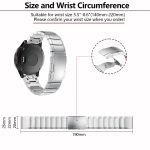 Kalebol Turtle Back Buckle Stainless Steel Watch Band, For Garmin QuickFit 20mm, For Garmin QuickFit 22mm, For Garmin QuickFit 26mm – Bild 4