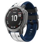 Kalebol Two-color Pin Silicone Watch Band, For Garmin QuickFit 22mm