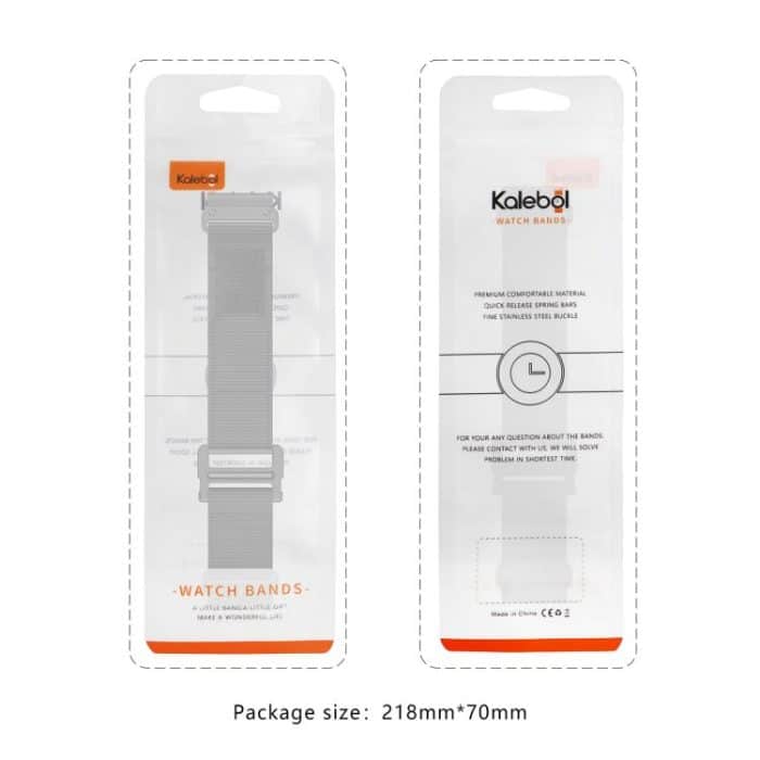 Kalebol Loop Nylon Buckle Watch Band, For Garmin QuickFit 26mm – Bild 5