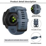 Kalebol Steel Buckle Silicone Watch Band, For Garmin Instinct 22mm – Bild 3
