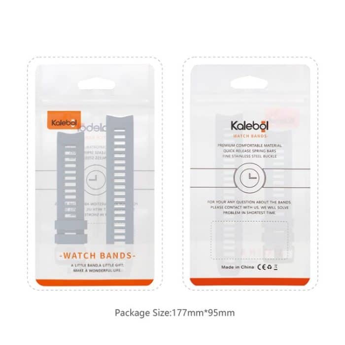 Kalebol Steel Buckle Silicone Watch Band, For Garmin Instinct 22mm – Bild 6