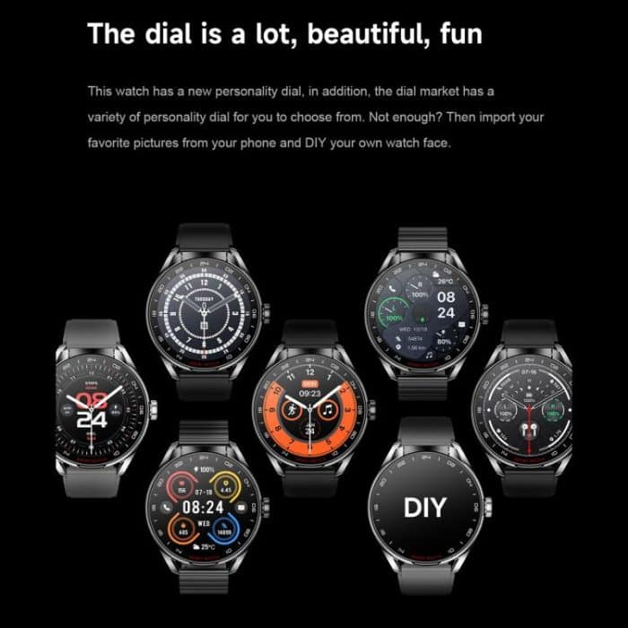 D9 1.46 inch 2 in 1 Bluetooth Earphone Smart Watch, Support Bluetooth Call / NFC / Heart Rate, D9 (Silver), D9 (Black) – Bild 16