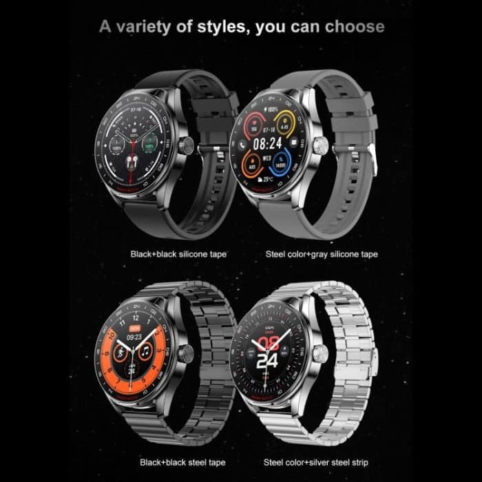 D9 1.46 inch 2 in 1 Bluetooth Earphone Smart Watch, Support Bluetooth Call / NFC / Heart Rate, D9 (Silver), D9 (Black) – Bild 18