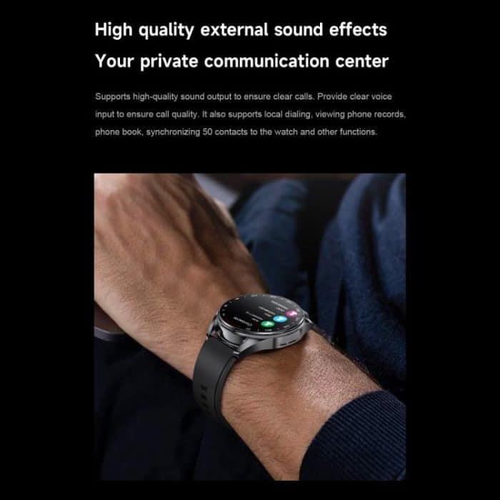 D9 1.46 inch 2 in 1 Bluetooth Earphone Smart Watch, Support Bluetooth Call / NFC / Heart Rate, D9 (Silver), D9 (Black) – Bild 7