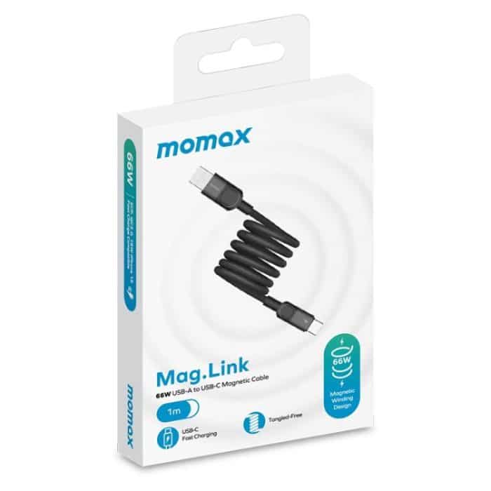 MOMAX Mag.Link DA57 66W USB to USB-C / Type-C Magnetic Braided Fast Charging Cable – Bild 8