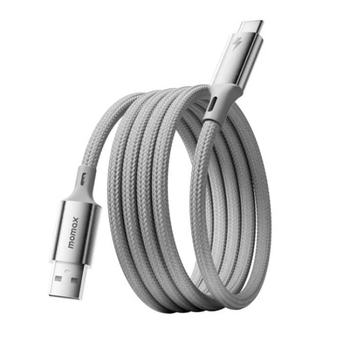 MOMAX DA60 66W USB to USB-C / Type-C Magnetic Braided Fast Charging Cable – Bild 1
