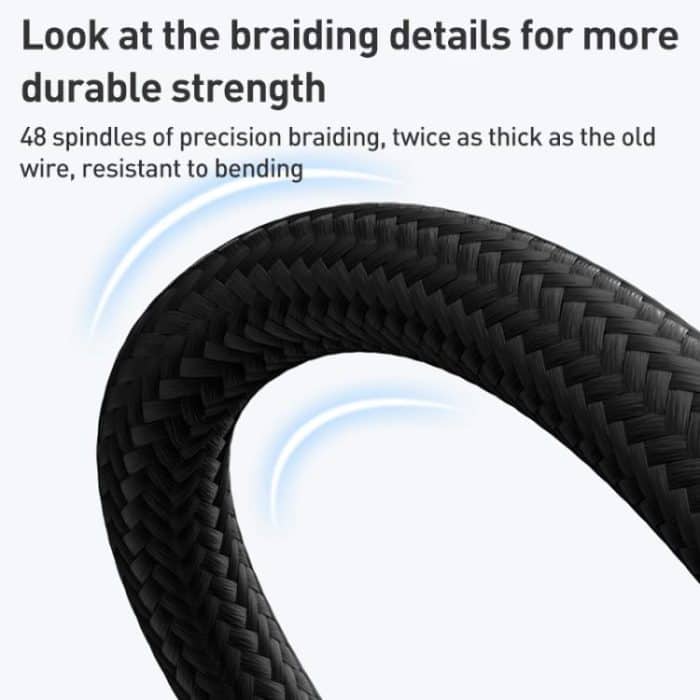 MOMAX DA60 66W USB to USB-C / Type-C Magnetic Braided Fast Charging Cable – Bild 8