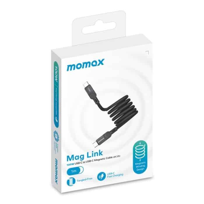 MOMAX DC35 100W USB-C / Type-C to USB-C / Type-C Magnetic Braided Data Cable – Bild 9