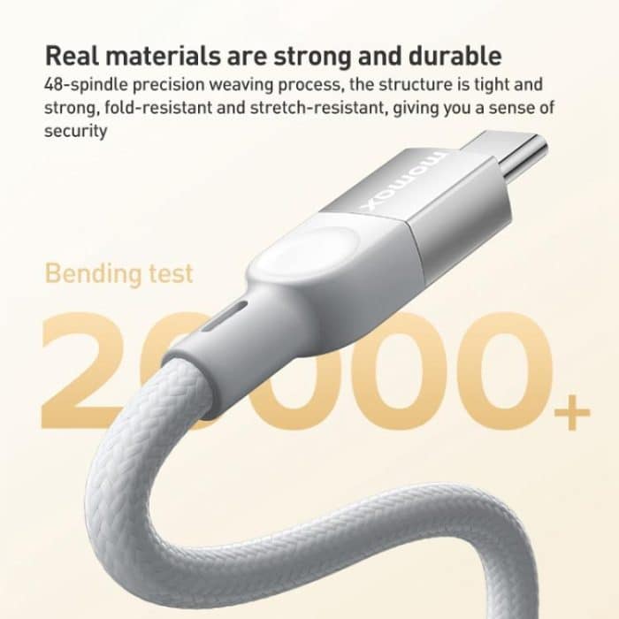 MOMAX DC36 100W USB-C / Type-C to USB-C / Type-C Magnetic Braided Data Cable – Bild 6