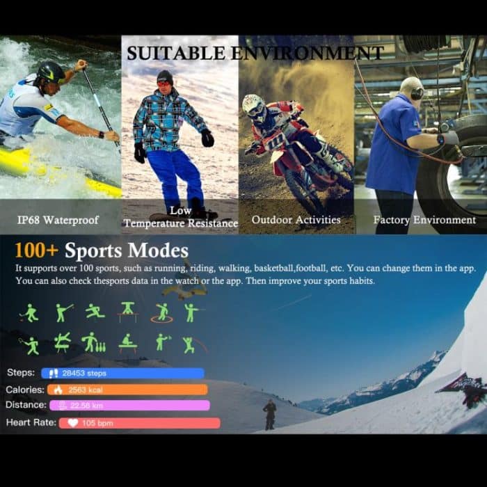 LF37 2.1 inch BT Call Smart Watch, Support Blood Oxygen / Heart Rate / Female Menstrual – Bild 5