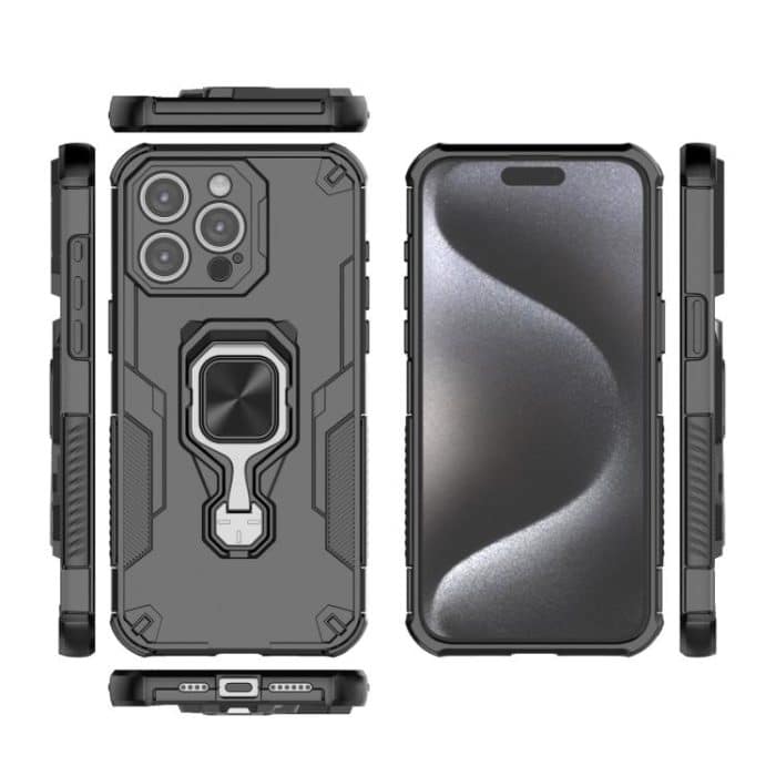 Metal Kickstand TPU Hybrid PC Phone Case, For iPhone 16e, For iPhone 16 Pro Max, For iPhone 16 Pro, For iPhone 16 Plus – Bild 3