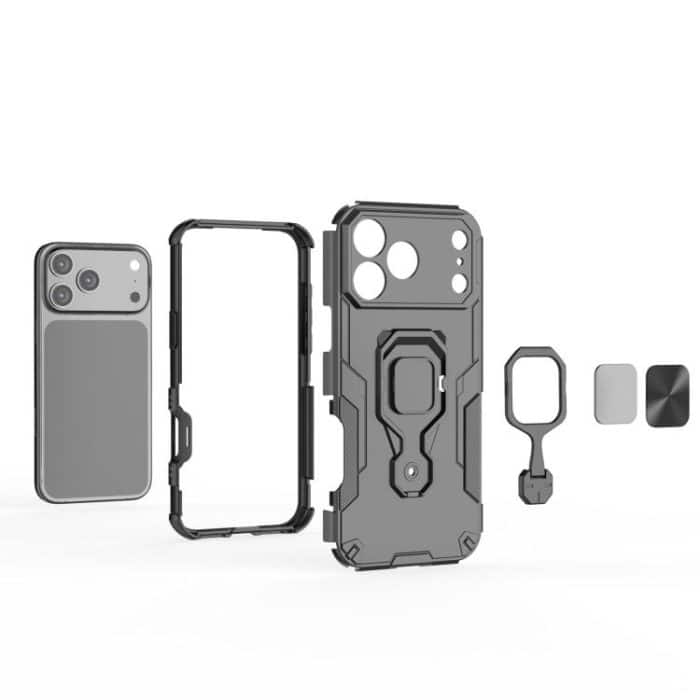 Metal Kickstand TPU Hybrid PC Phone Case, For iPhone 17 Pro Max, For iPhone 17 Pro, For iPhone 17, For iPhone 17 Air – Bild 5