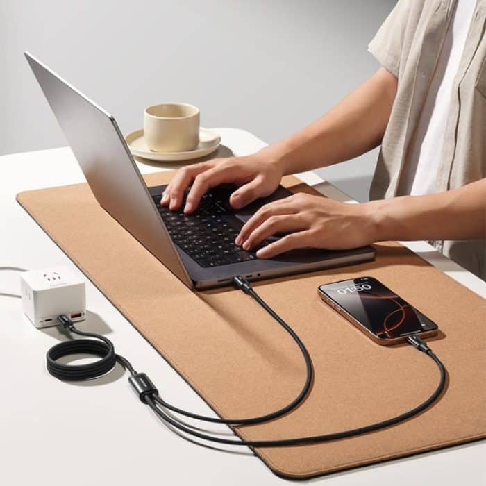 MOMAX DC85D Mag.Link 100W Type-C to Type-C 2 in 1 Magnetic Braided Data Cable, Length:1.5m – Bild 10