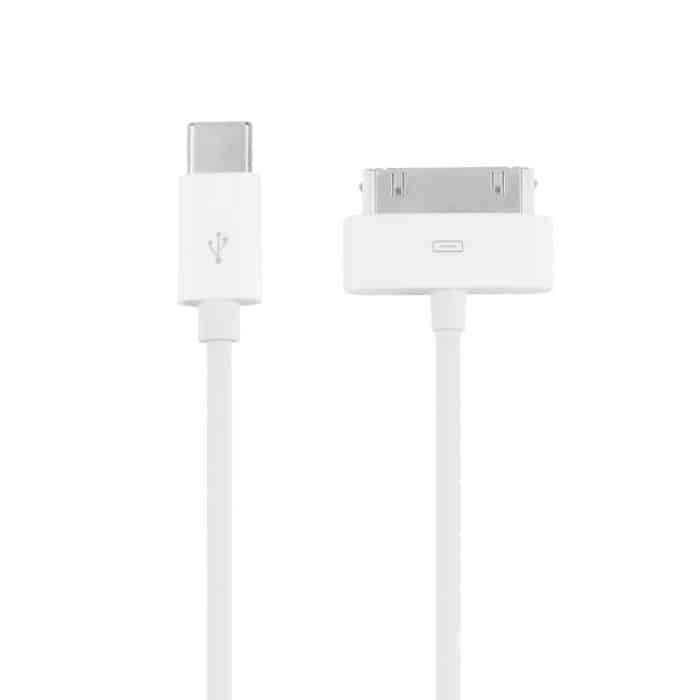 USB-C / Type-C to 30 Pin Data Sync Charing Cable, Length: 1m – Bild 1