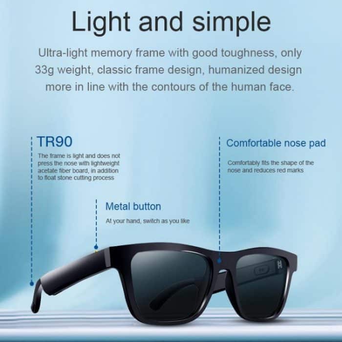 E10 Smart Audio Bluetooth Glasses, Style: Button Style, Button Style – Bild 9