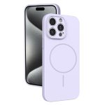 Thin Circle MagSafe Fine Hole Liquid Silicone Phone Case, For iPhone 16, For iPhone 15 Pro Max