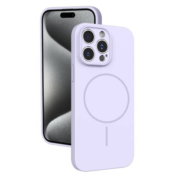 Thin Circle MagSafe Fine Hole Liquid Silicone Phone Case, For iPhone 16, For iPhone 15 Pro Max – Bild 1