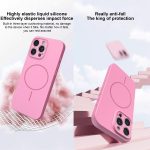 Thin Circle MagSafe Fine Hole Liquid Silicone Phone Case, For iPhone 16 Pro Max, For iPhone 16 Pro – Bild 4