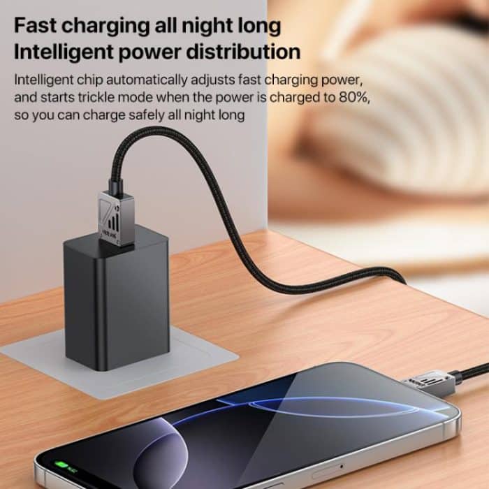 Yesido CA135C 18W 3A USB to USB-C / Type-C Zinc Alloy Data Cable – Bild 9