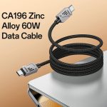 Yesido CA196 60W 3A USB-C / Type-C to Type-C Zinc Alloy Data Cable – Bild 2