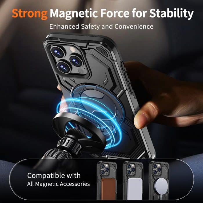 Cooling MagSafe Holder Phone Case, For iPhone 16 Plus, For iPhone 16, For iPhone 15 Pro Max – Bild 6