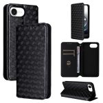 Cubic Grid Texture Flip Leather Phone Case, For iPhone 16e, For iPhone 16 Pro Max, For iPhone 16 Pro, For iPhone 16 Plus