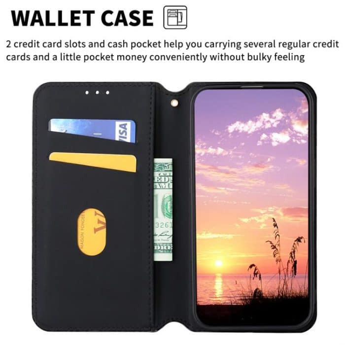 Cubic Grid Texture Flip Leather Phone Case, For iPhone 16e, For iPhone 16 Pro Max, For iPhone 16 Pro, For iPhone 16 Plus – Bild 3