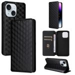 Cubic Grid Texture Flip Leather Phone Case, For iPhone 16, For iPhone 15 Pro Max, For iPhone 15 Pro, For iPhone 15 Plus