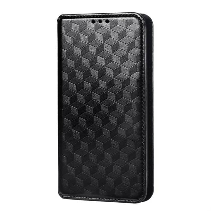 Cubic Grid Texture Flip Leather Phone Case, For iPhone 16, For iPhone 15 Pro Max, For iPhone 15 Pro, For iPhone 15 Plus – Bild 2