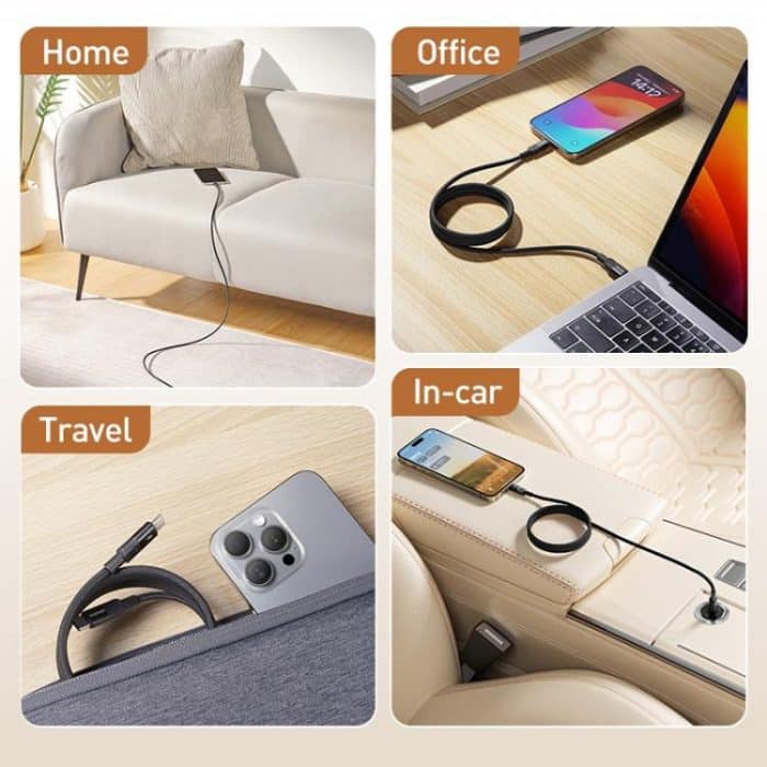 Momax Mag.Link Magnetic 240W USB-C / Type-C to USB-C / Type-C Data Cable – Bild 8