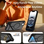 Frosted Holder PC Hybrid TPU MagSafe Phone Case, For iPhone 16e, For iPhone 16 Pro Max, For iPhone 16 Pro, For iPhone 16 Plus – Bild 5