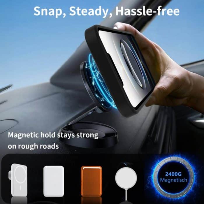 Frosted Holder PC Hybrid TPU MagSafe Phone Case, For iPhone 16e, For iPhone 16 Pro Max, For iPhone 16 Pro, For iPhone 16 Plus – Bild 6